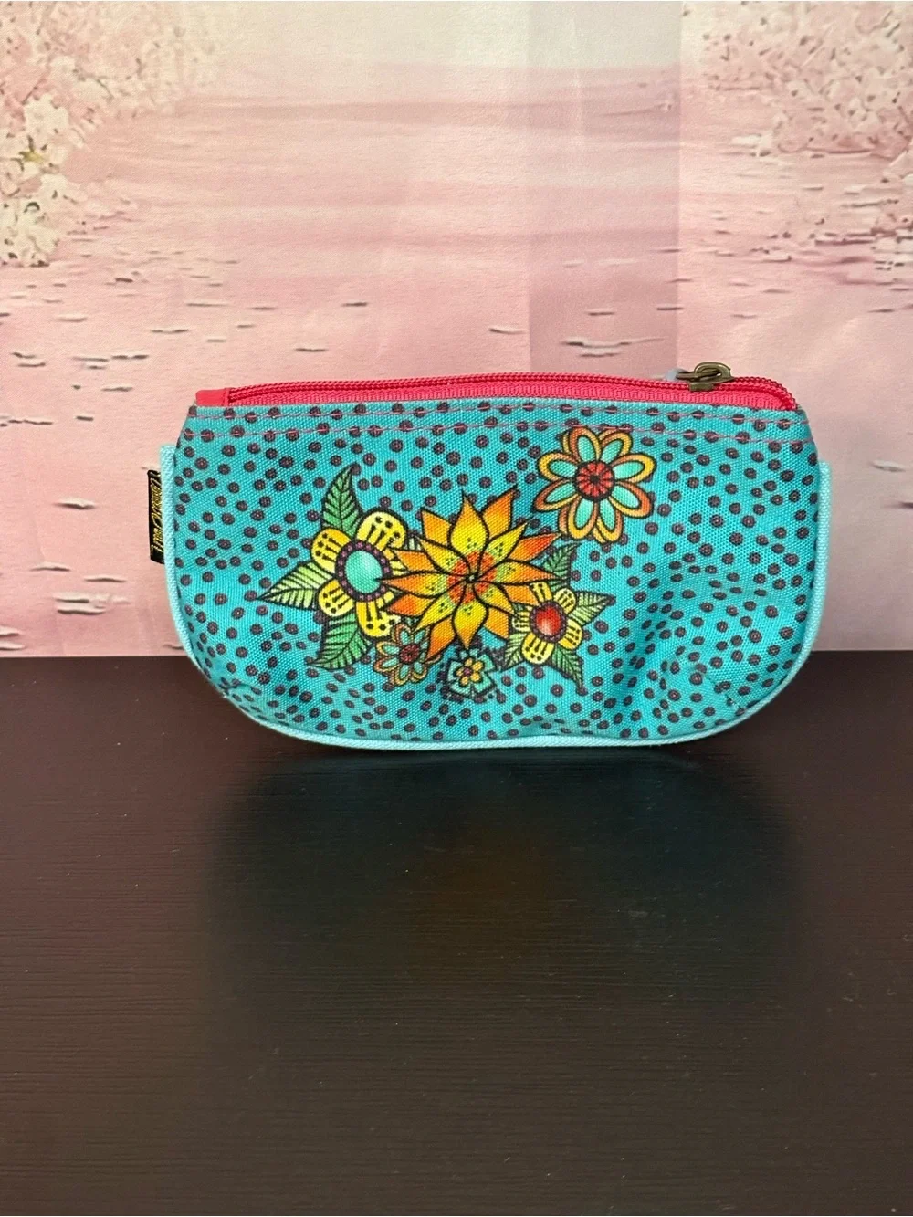 Laurel Burch bright turquoise